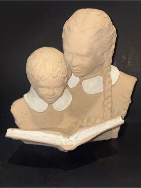 Vintage 1984 Austin Sculpture “Pleasureful Pages” Signed by artist Jordan
